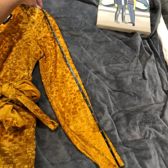 Mustard Mini Dress - Picture 6 of 8